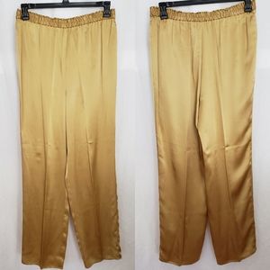 Vintage Gold Silk Lounge Pants